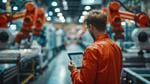 Front line workers use smart tablets to connect data and information across the shop floor.