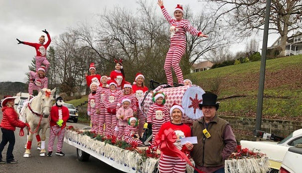 Celebrating Christmas with a parade