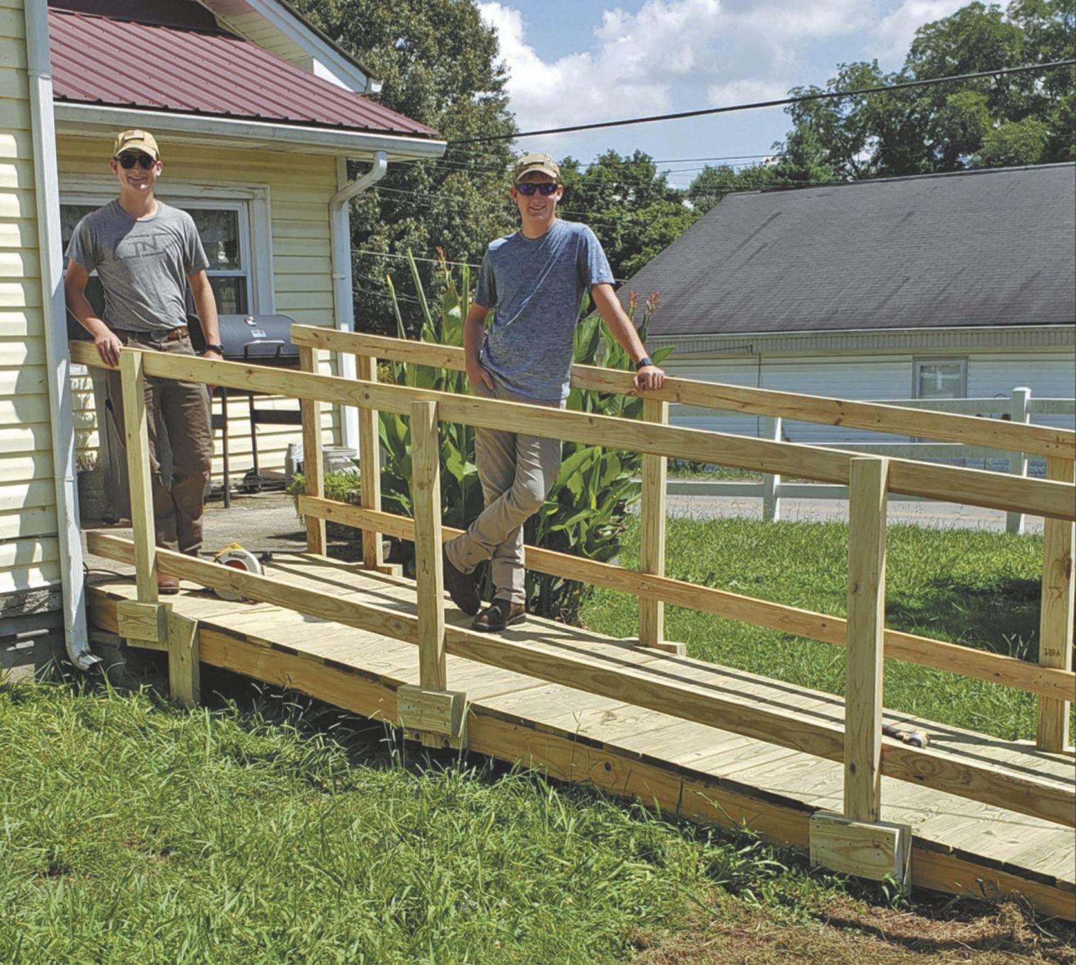 SHS students build ramp for beloved custodian
