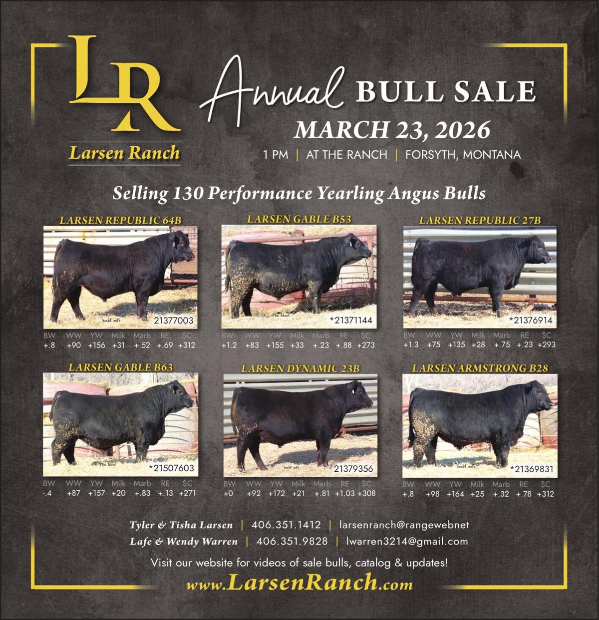 LARSEN RANCH ANGUS - Ad from 2026-03-06