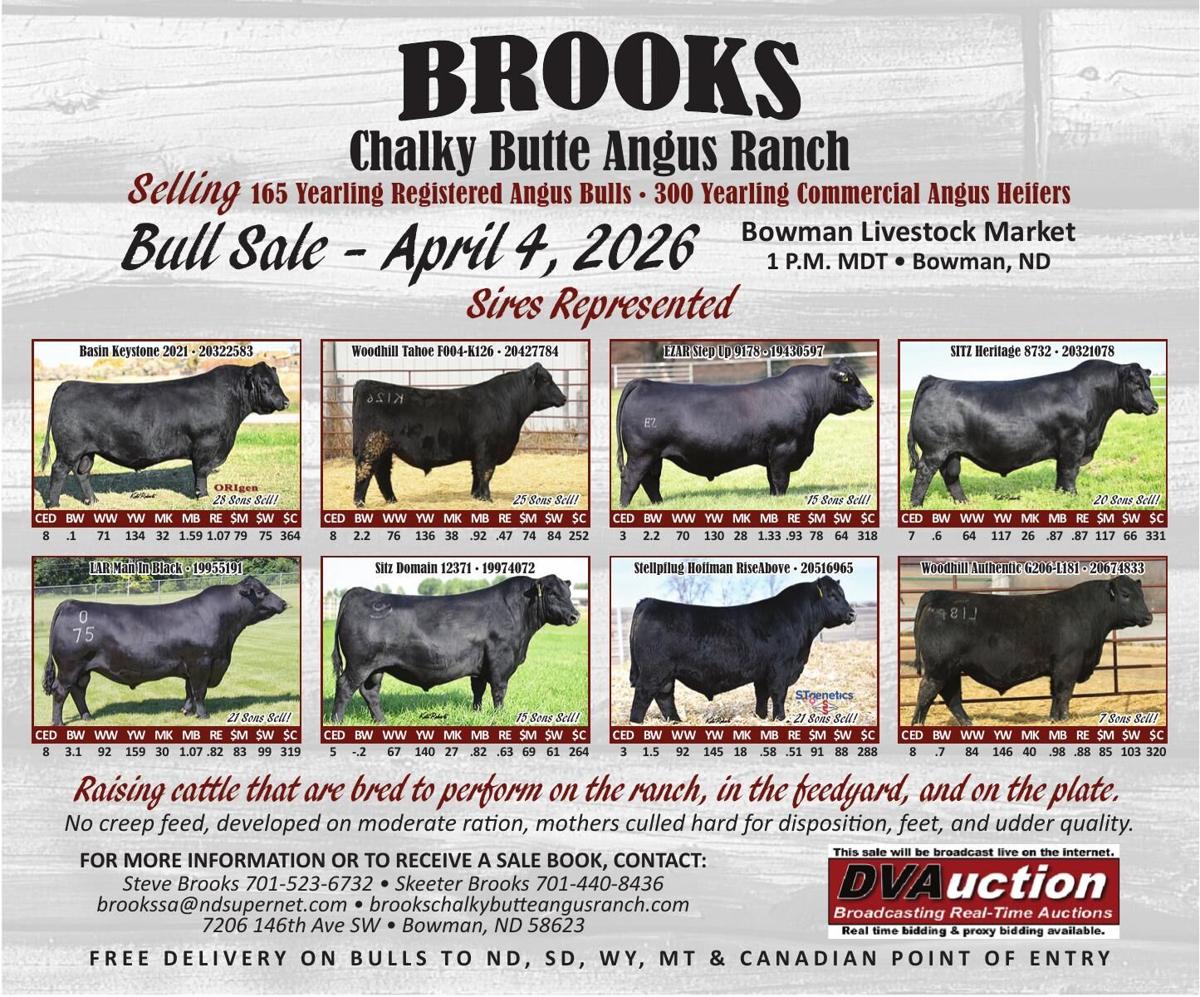 BROOKS CHALKY BUTTE RANCH - Ad from 2026-03-20