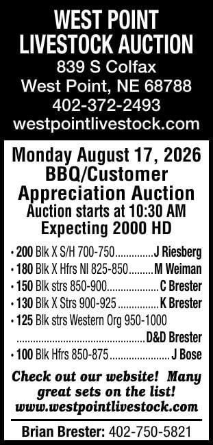 West Point Livestock Market