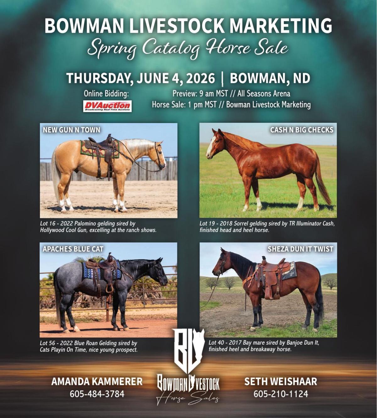 BOWMAN LIVESTOCK MARKETING - Ad from 2026-05-15