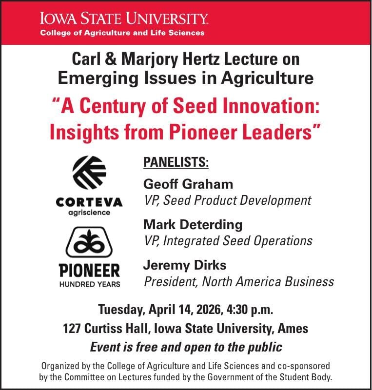 ISU COLLEGE OF AG & LIFE SCIENCE - Ad from 2026-04-04