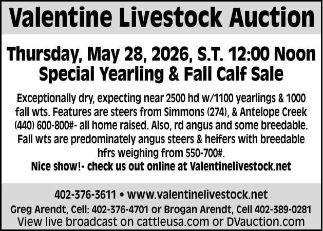 VALENTINE LIVESTOCK AUCTION