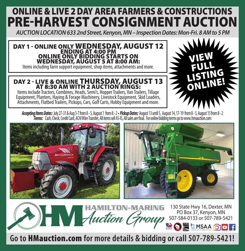 Hamilton Maring Auction - Ad from 2026-08-06