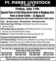 FORT PIERRE LIVESTOCK