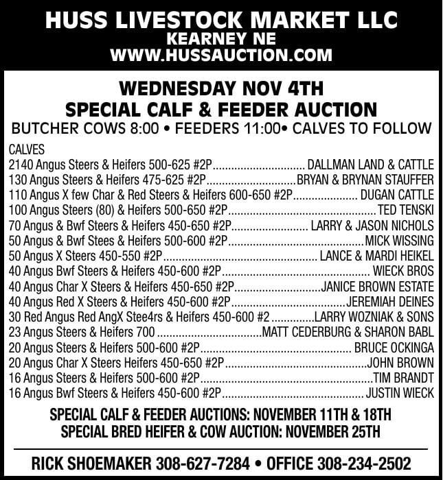 Huss Livestock Market