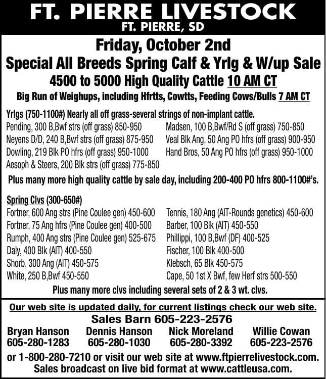FORT PIERRE LIVESTOCK