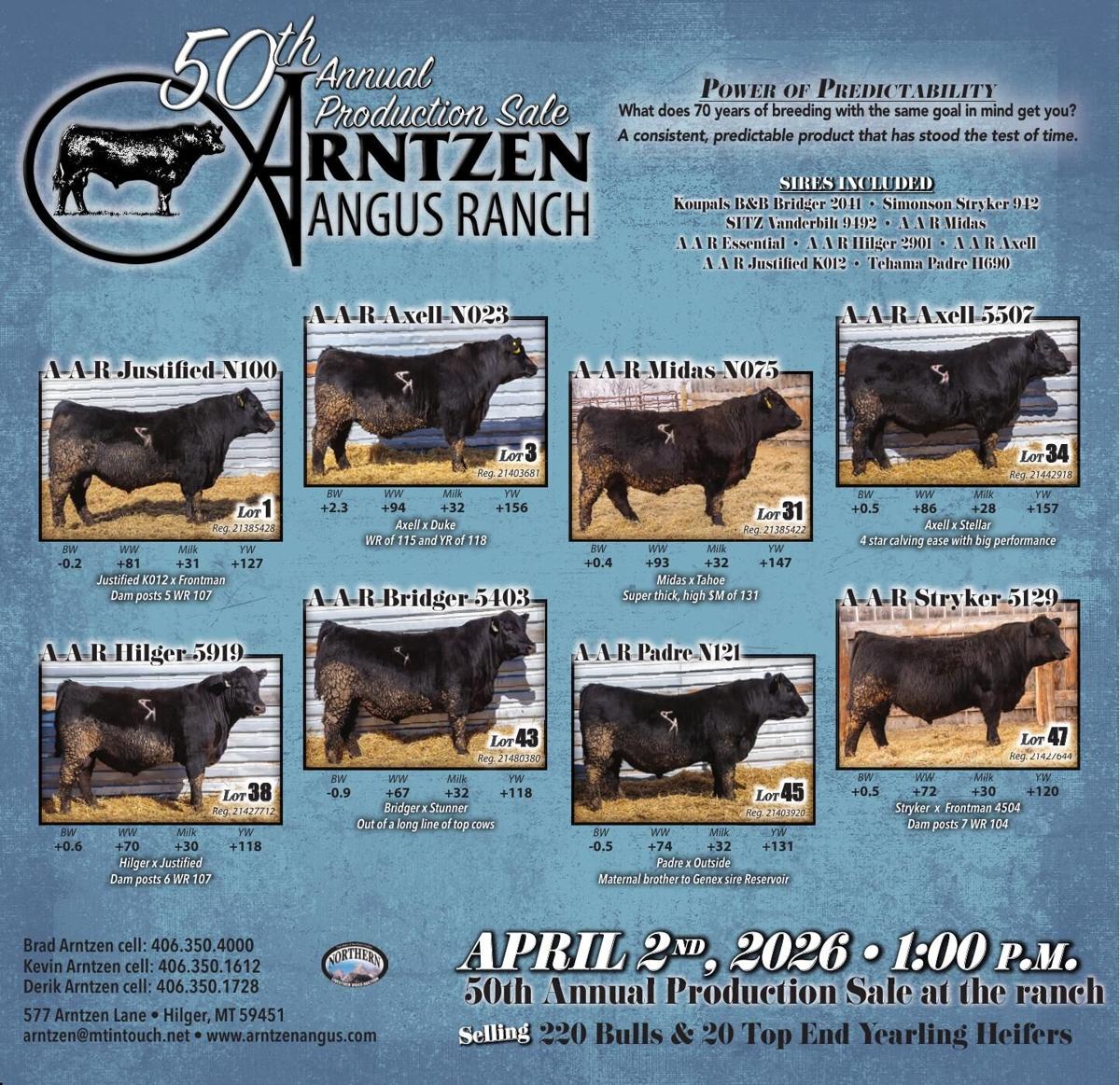 ARNTZEN ANGUS RANCH - Ad from 2026-03-20