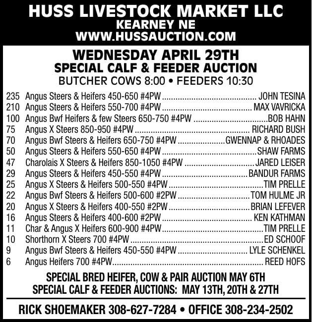 Huss Livestock Market