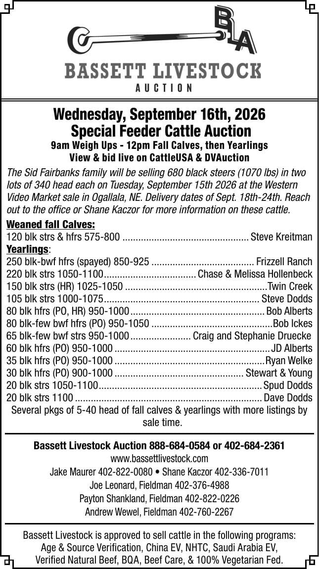 Bassett Livestock Auction