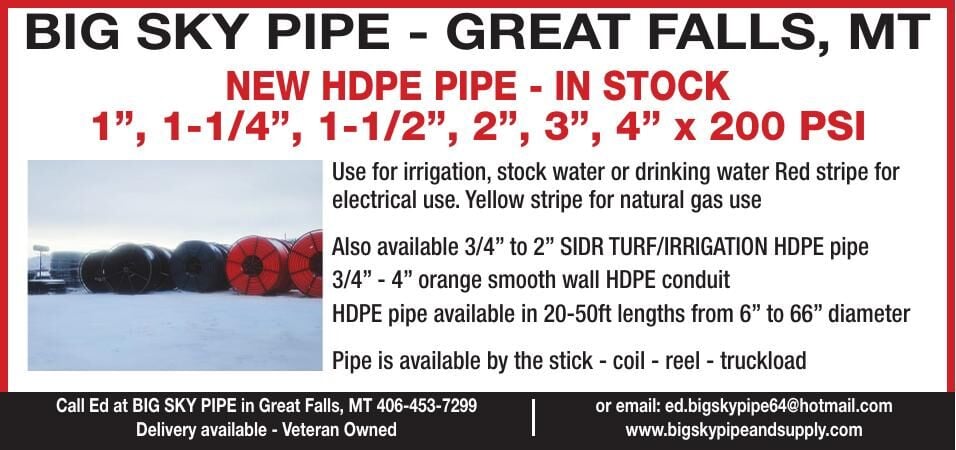 BIG SKY PIPE - Ad from 2026-05-01
