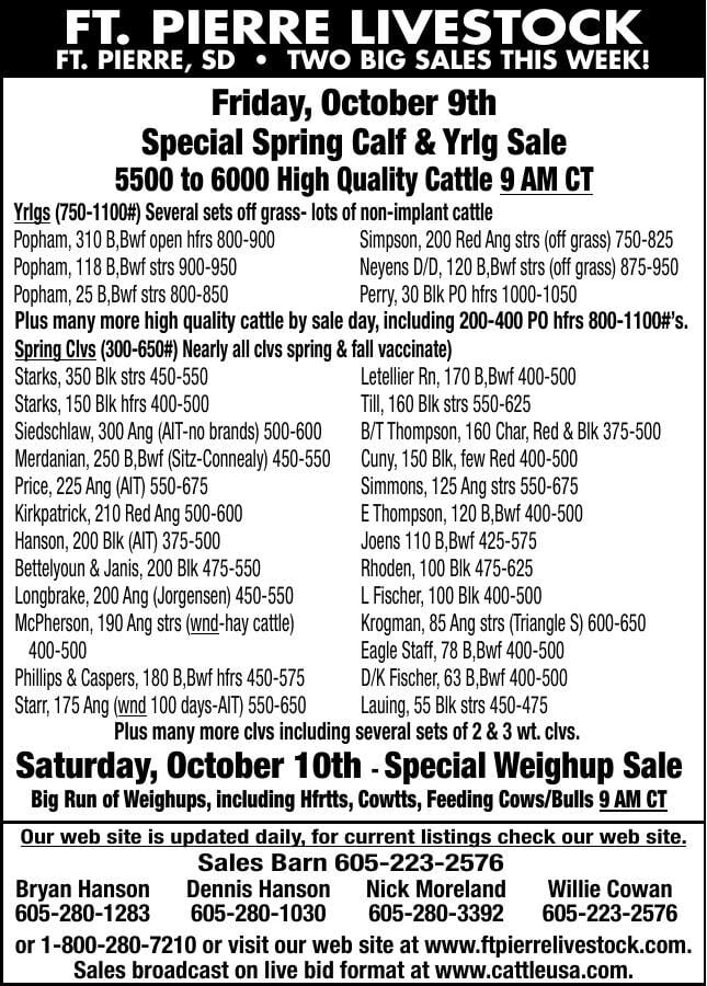 FORT PIERRE LIVESTOCK