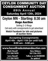 Ceylon Community Day Consignment Auction
