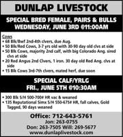 Dunlap Livestock Auction