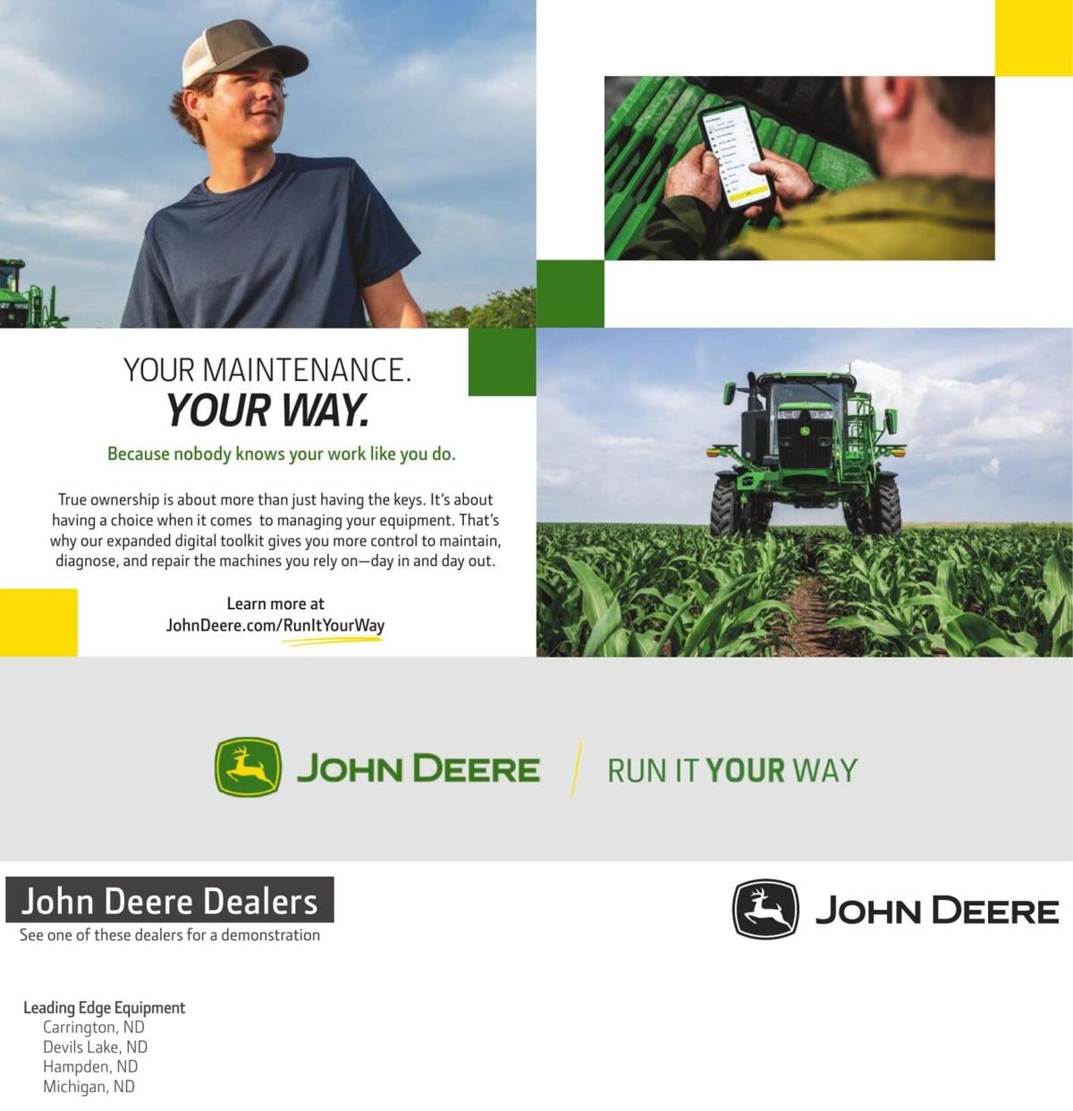 JOHN DEERE % JL FARMAKIS INC - Ad from 2026-04-17