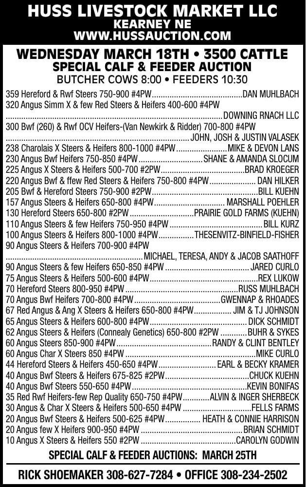 Huss Livestock Market