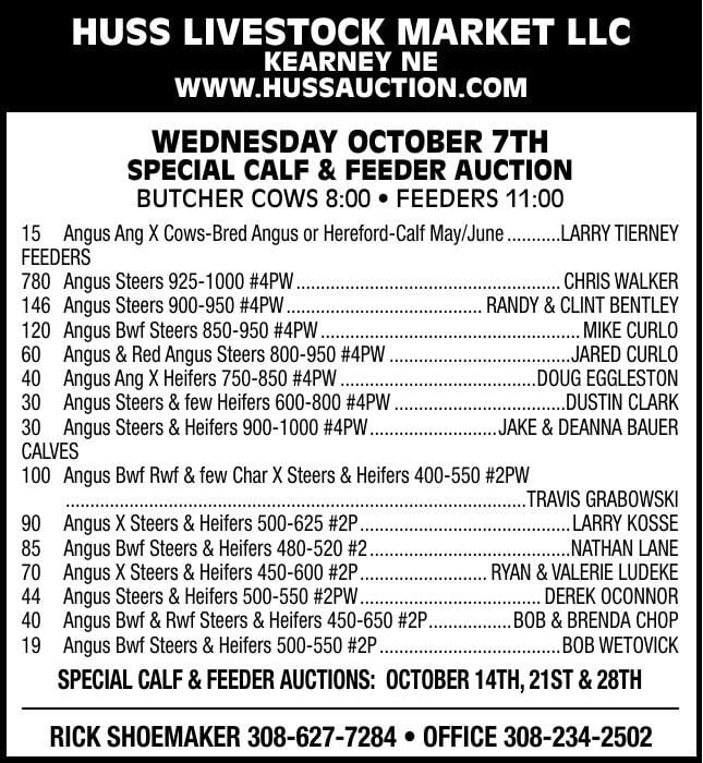 Huss Livestock Market