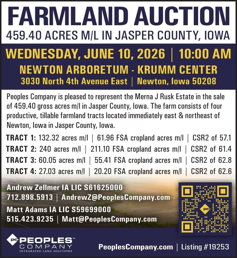 FARMLAND AUCTION • WEDNESDAY, JUNE 10
