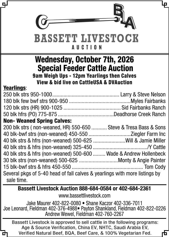 Bassett Livestock Auction