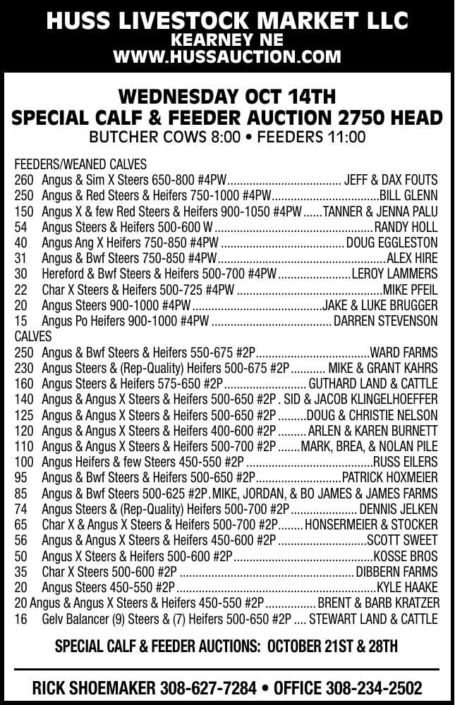 Huss Livestock Market