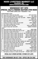 Huss Livestock Market
