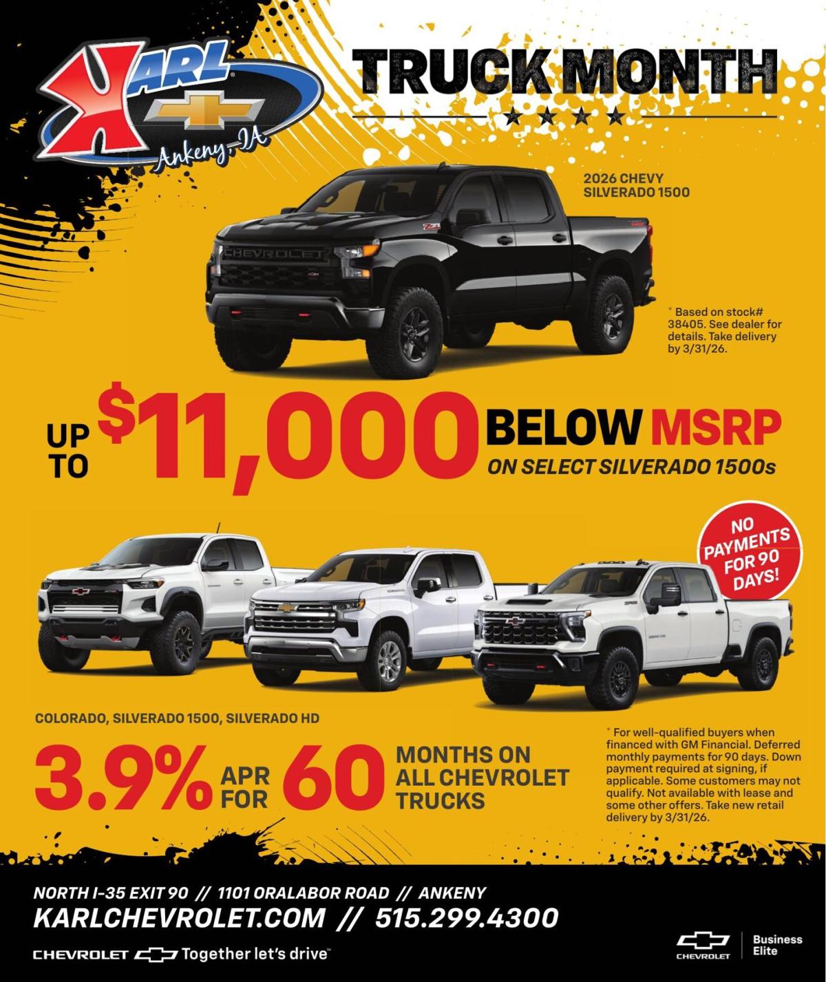 KARL CHEVROLET - Ad from 2026-03-14