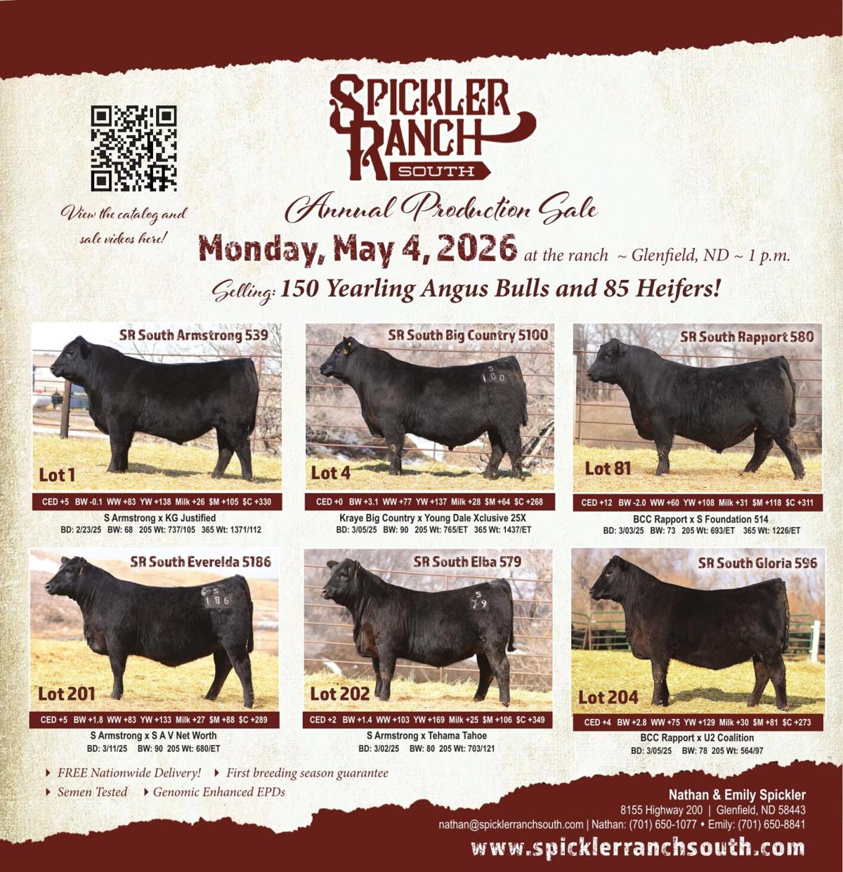 SPICKLER RANCH SOUTH - Ad from 2026-04-17
