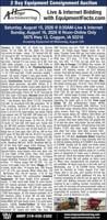 HOGE AUCTIONEERING - Ad from 2026-08-06