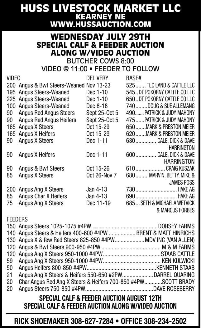 Huss Livestock Market