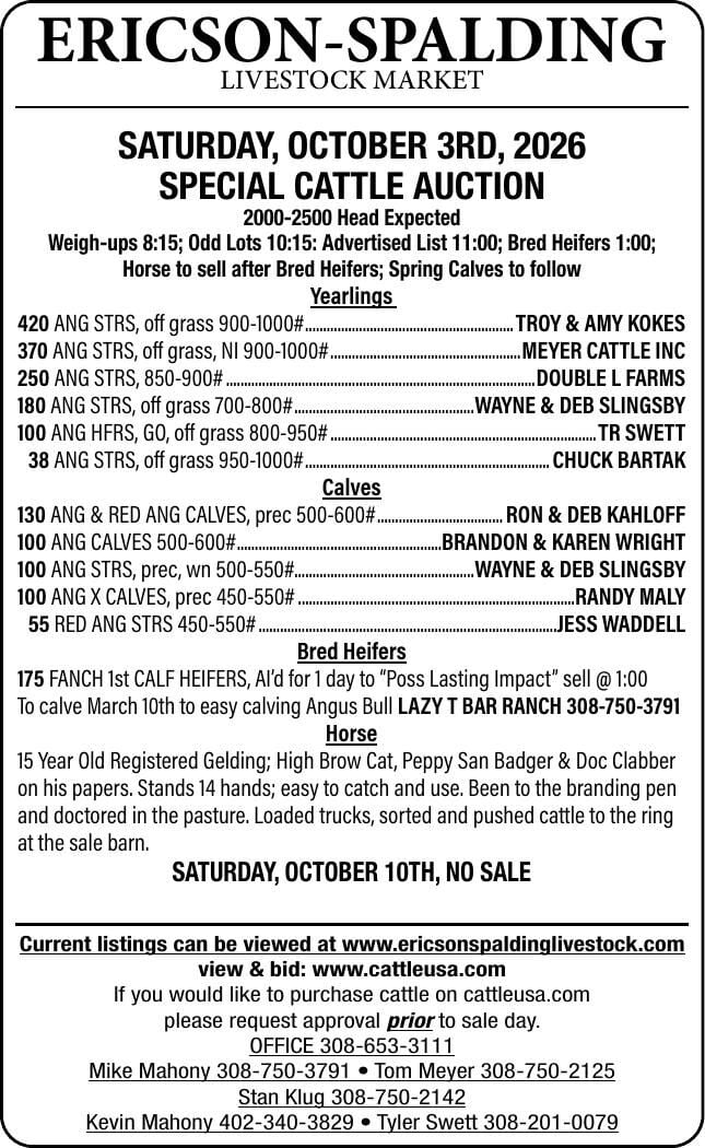 Ericson Spalding Livestock