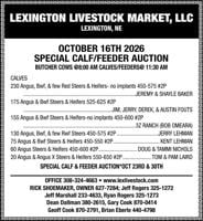 Lexington Livestock Market