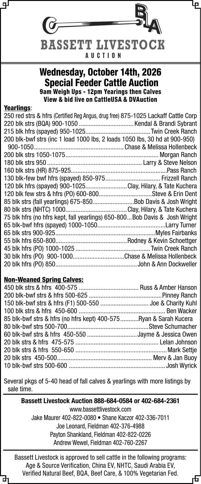 Bassett Livestock Auction
