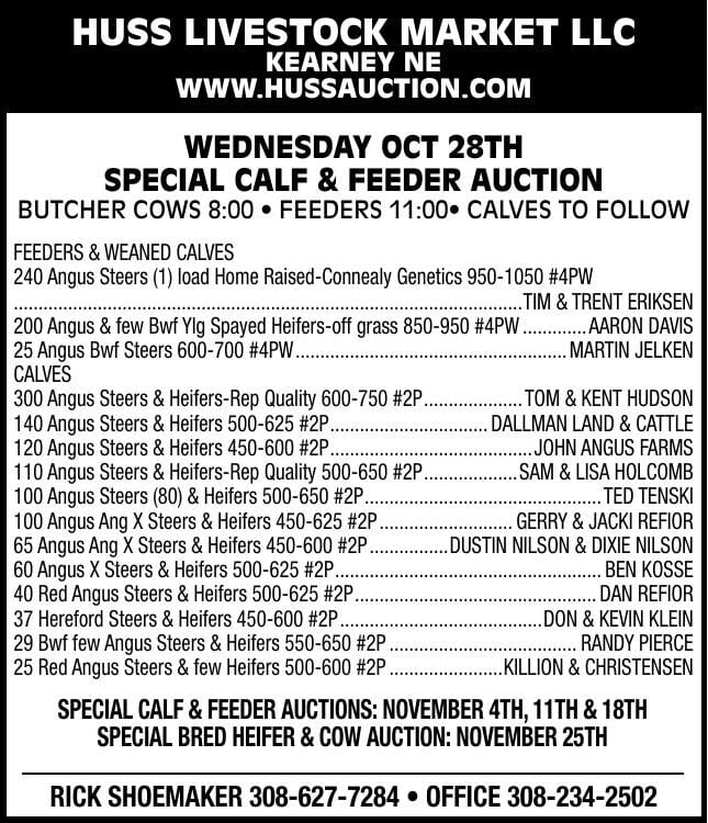 Huss Livestock Market