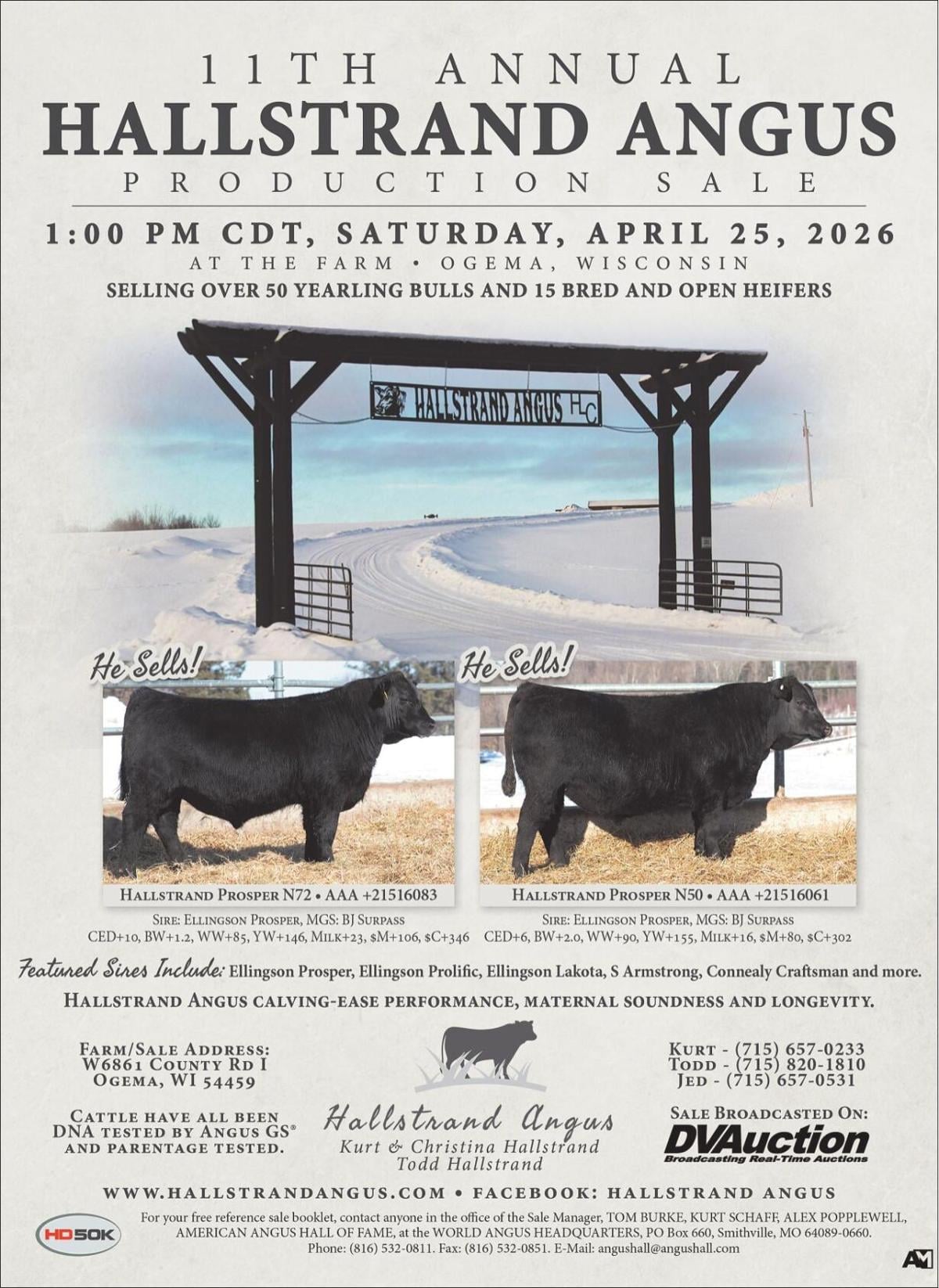 HALLSTRAND ANGUS - Ad from 2026-04-09