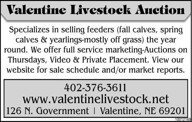 Valentine Livestock - Ad from 2026-06-05