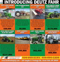 FOREFRONT EQUIPMENT - Ad from 2024-05-17