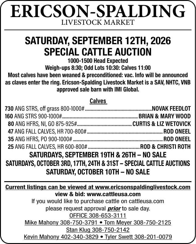 Ericson Spalding Livestock