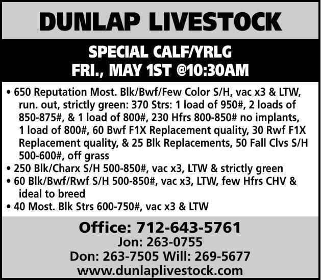 Dunlap Livestock Auction