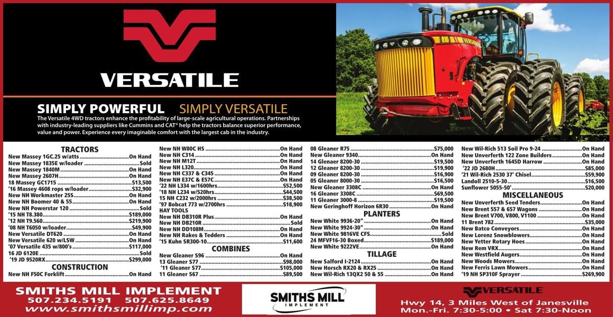 SMITHS MILL IMPLEMENT - Ad from 2026-03-20