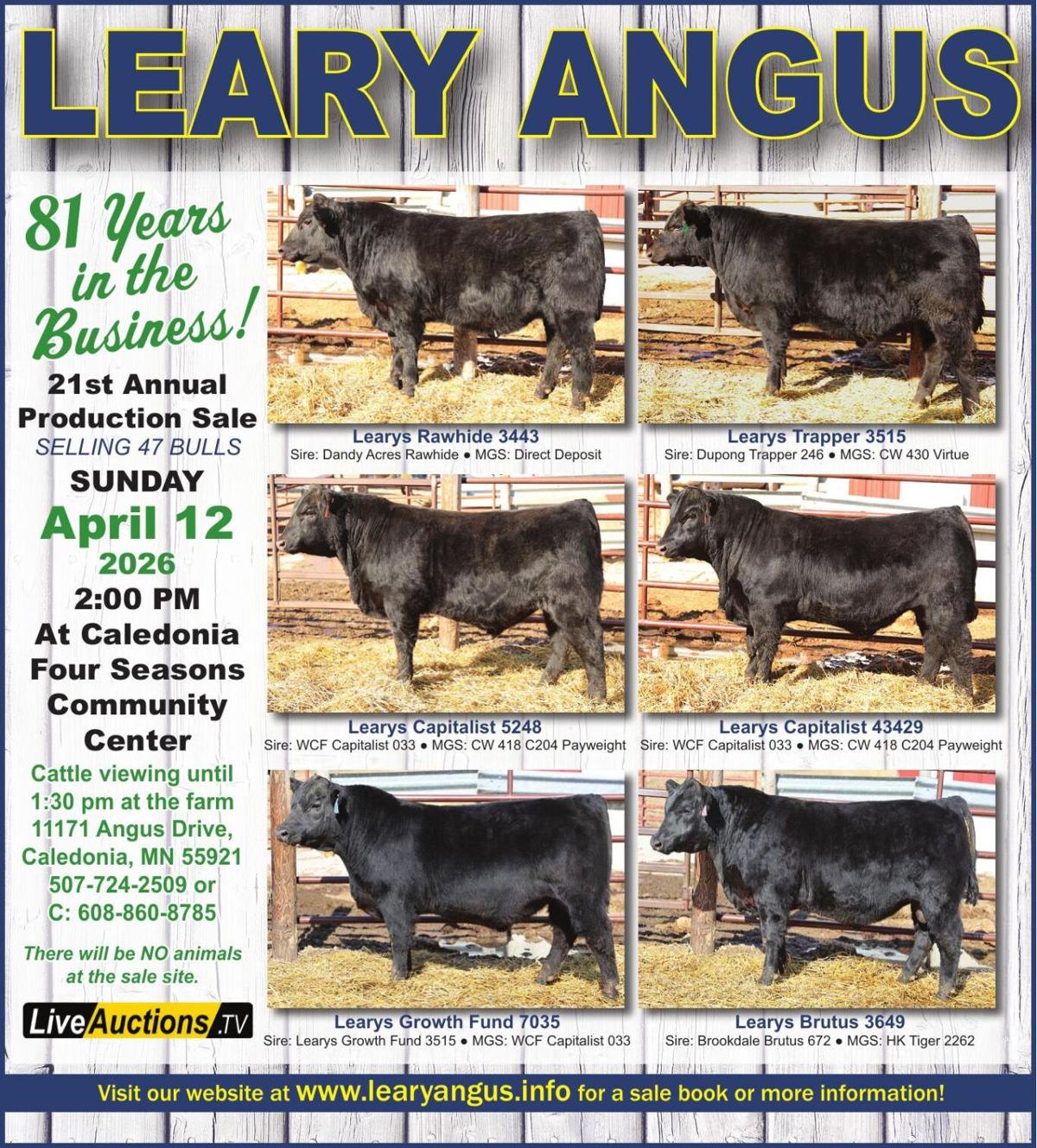 LEARY ANGUS - Ad from 2026-03-20
