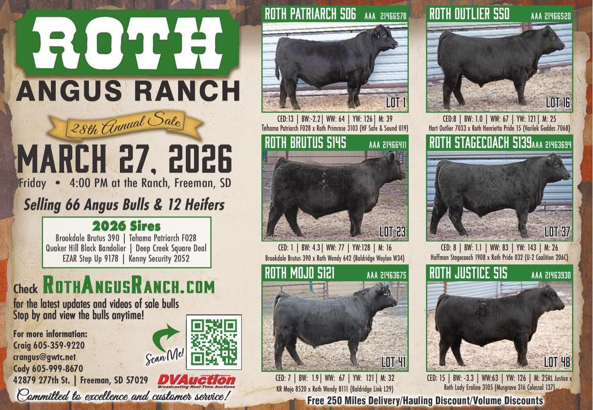 ROTH ANGUS RANCH - Ad from 2026-03-06