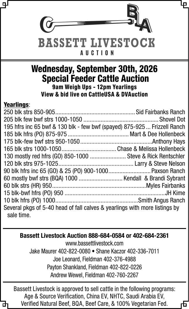 Bassett Livestock Auction