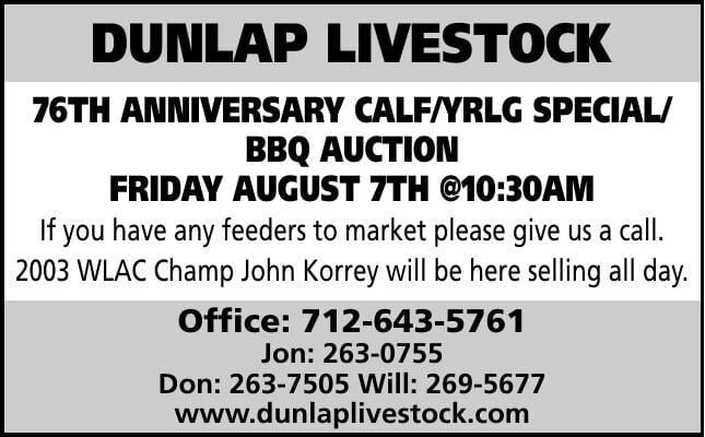 Dunlap Livestock Auction
