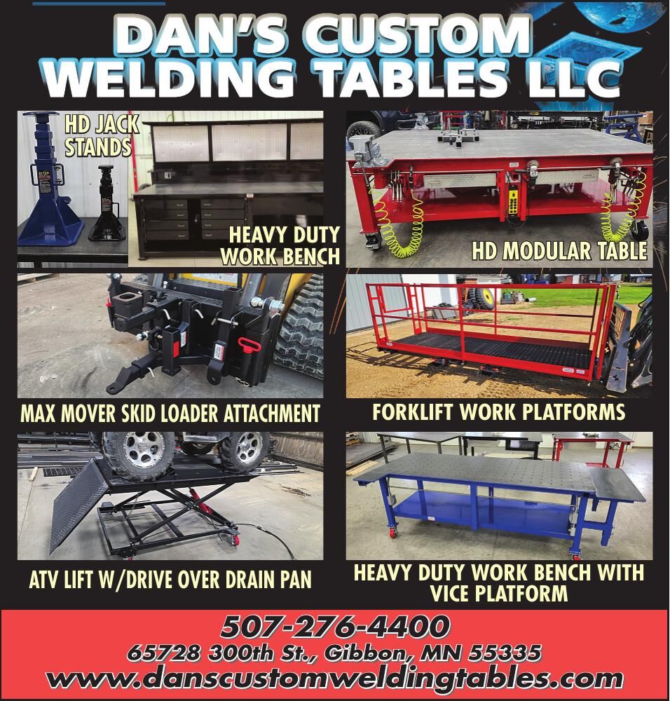 DANS CUSTOM WLDG TABLES - Ad from 2026-03-06