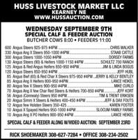 Huss Livestock Market