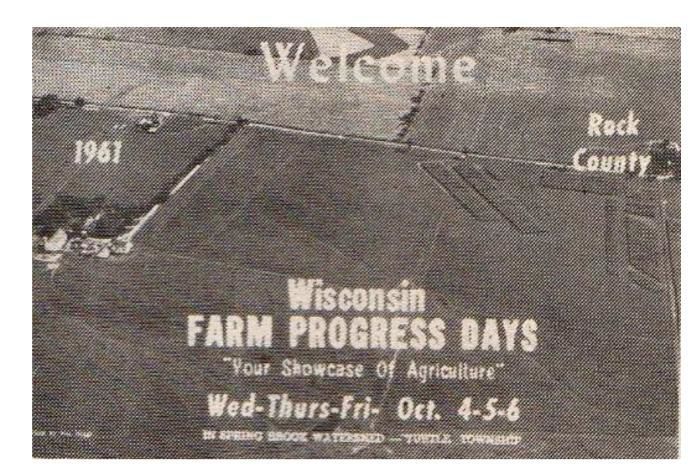 1961 Wisconsin Farm Progress Days in Rock County logo