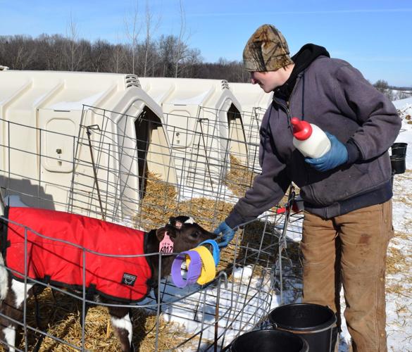 Stacy Sosinski and calf with jacket