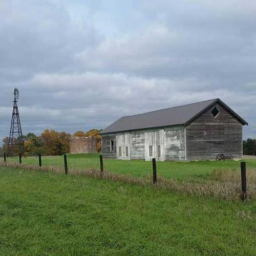 old farm building